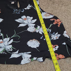 Simply Styled Sears Floral Sleeveless Blouse Tiered Top L