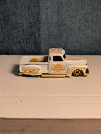 Hot Wheels La Troca | 2021 HW Art Cars White & Gold Lowrider Truck | Loose