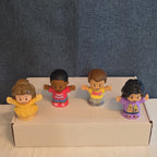 Fisher Price Little People Figures Lot of 4 Disney Belle Boy Girl Replacement