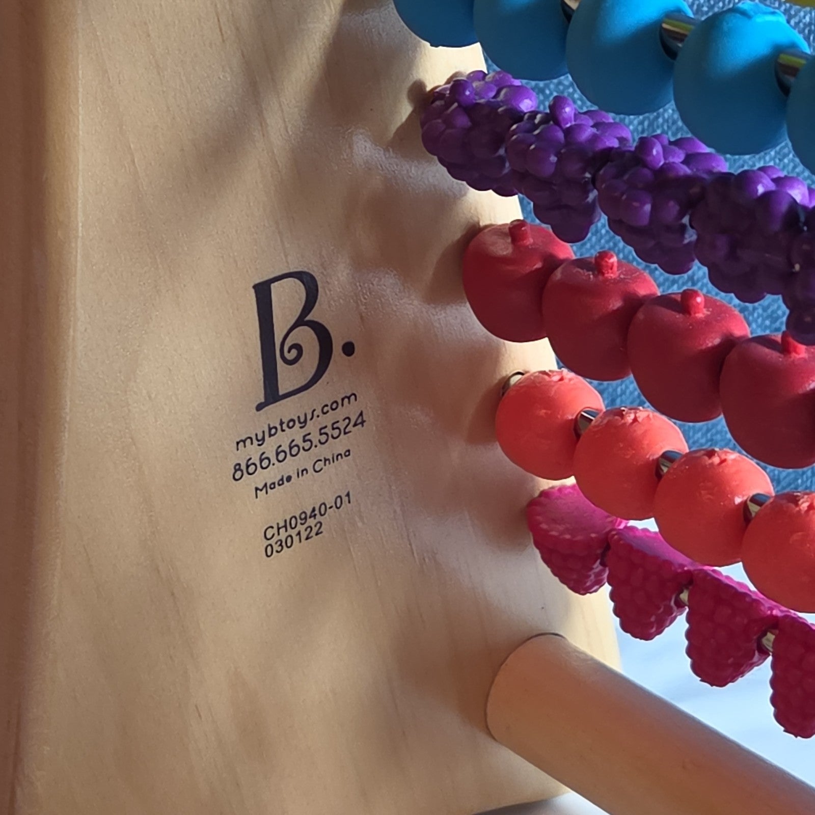 B. Toys Wooden Fruit Abacus Colorful Counting Frame