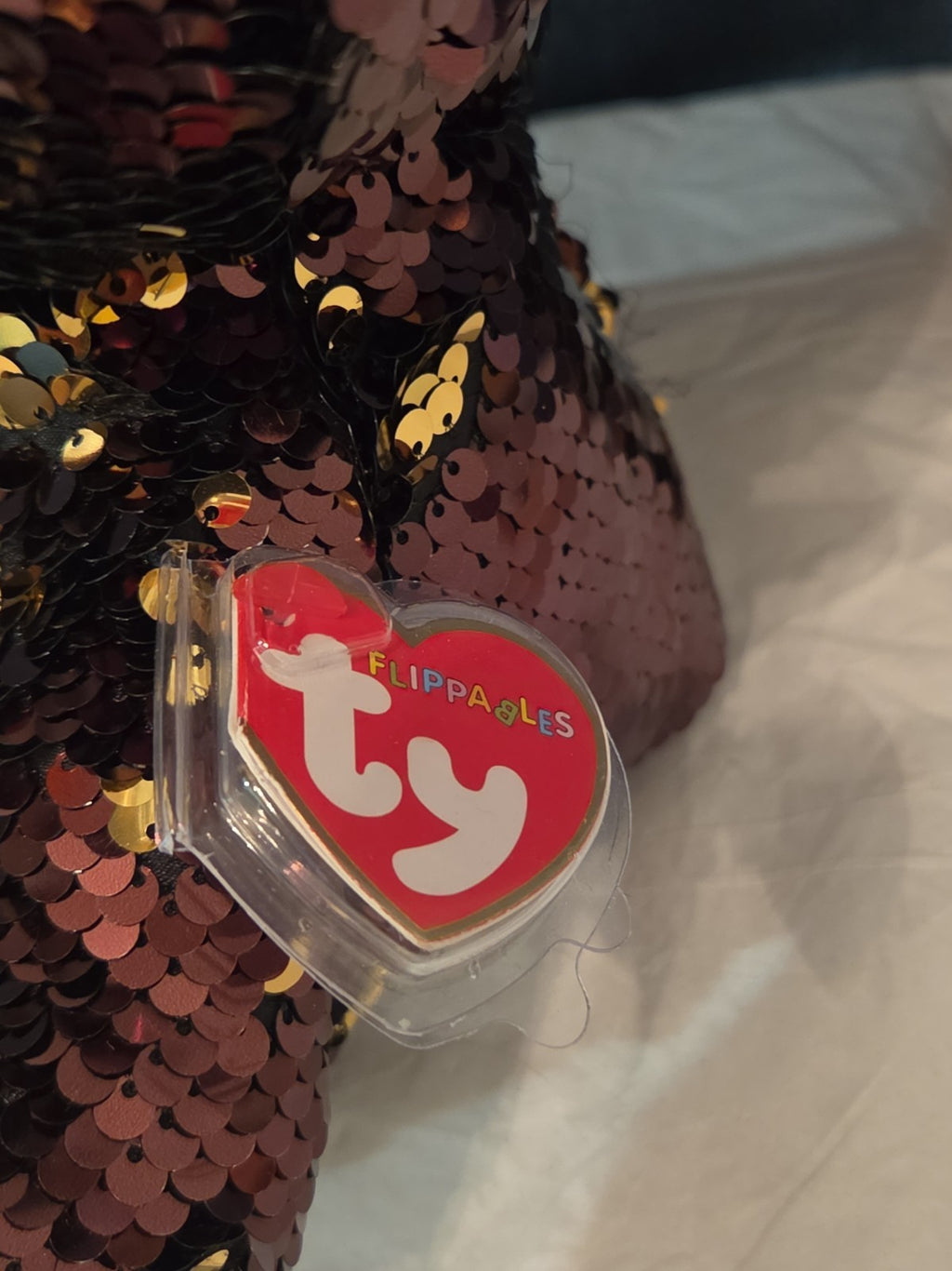Limited TY Flippables Dangler Sloth 9" Sequin Plush WT
