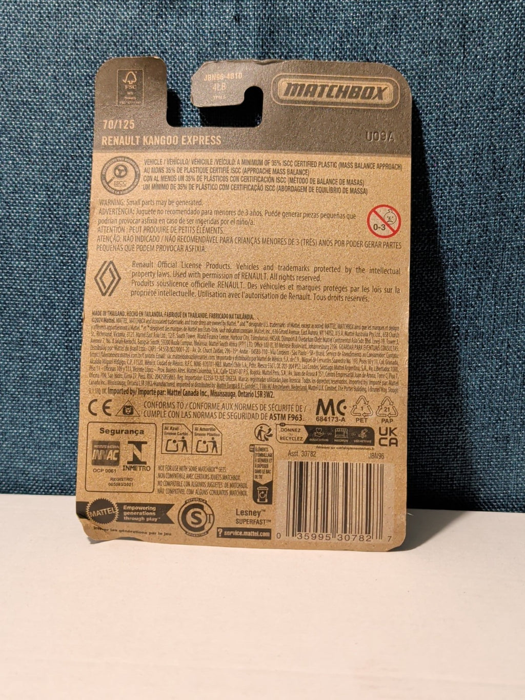 Matchbox 2025 Renault Kangoo Express | Short Card | Green City Services | 70/125