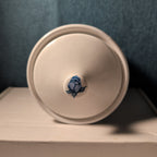 Jay Import Blue Rose Ceramic Canister with Lid Floral Farmhouse Decor 5" Jar