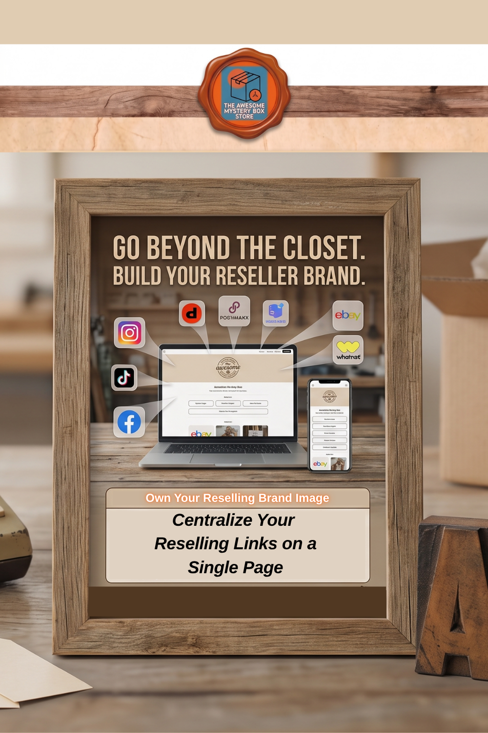 Custom Reseller Link Hub Web Design Single Page Site Brand Setup Service