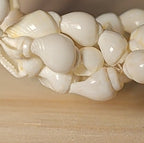 Hawaiian Woven Shell Lei Long Necklace Boho Beach