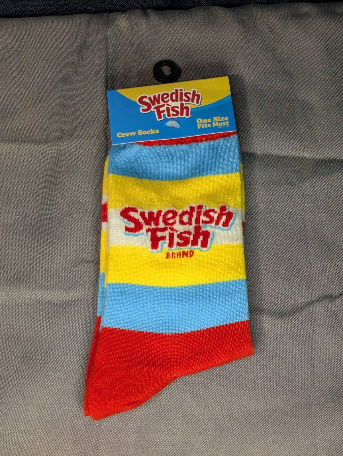 Odd Sox Swedish Fish Socks Crew Novelty Candy Licensed