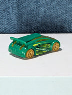 Hot Wheels Technetium Green Diecast Car | Nitrobot Attack Set Exclusive | Track