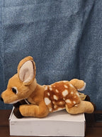 Aurora Miyoni Spotted Fawn Deer Plush 11" | Realistic Laying Down Stuffed Animal