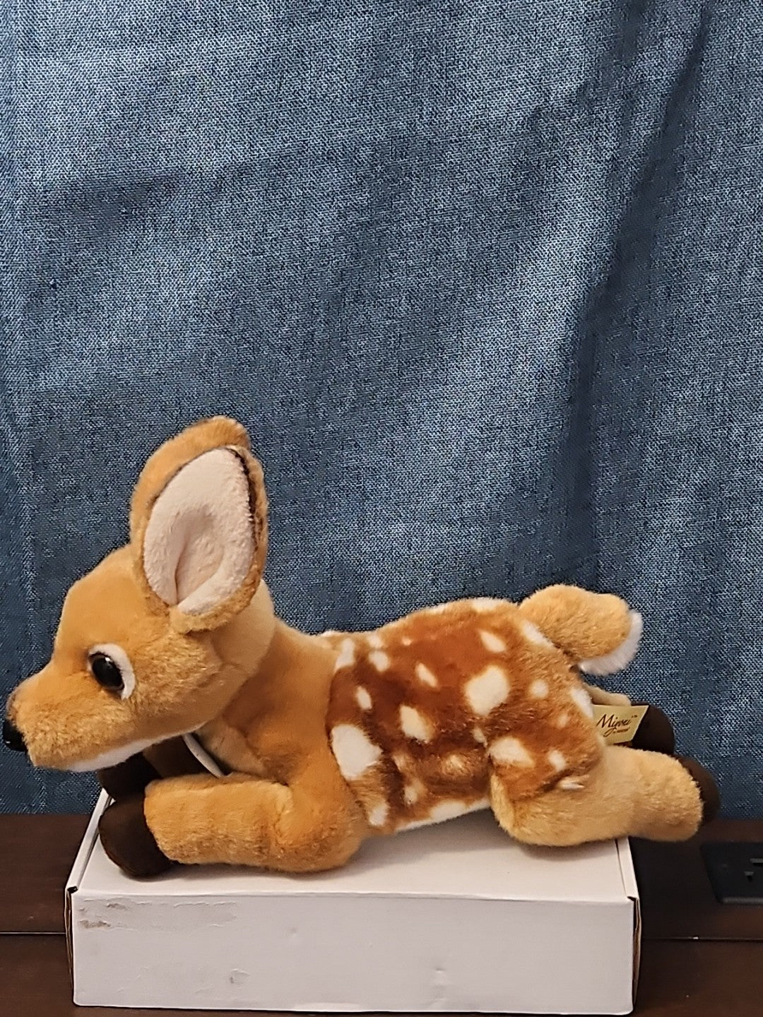 Aurora Miyoni Spotted Fawn Deer Plush 11" | Realistic Laying Down Stuffed Animal