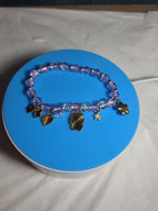 Kawaii Kitty Pink Beaded Stretch Charm Bracelet Y2K
