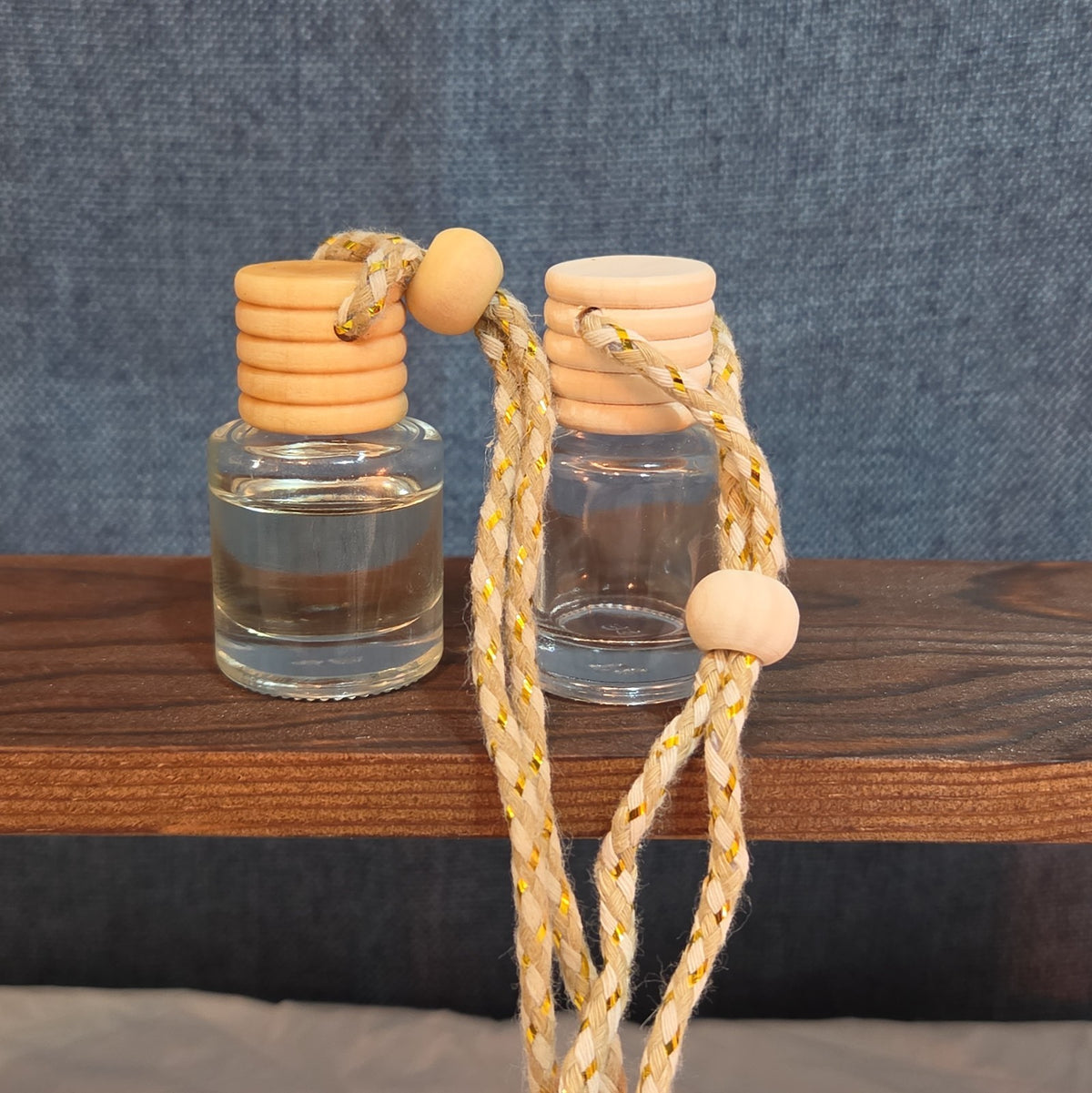 Rearview Car Oil Diffuser 8ml Pick Your Scent Wood Glass Boho Full | Set Of 2