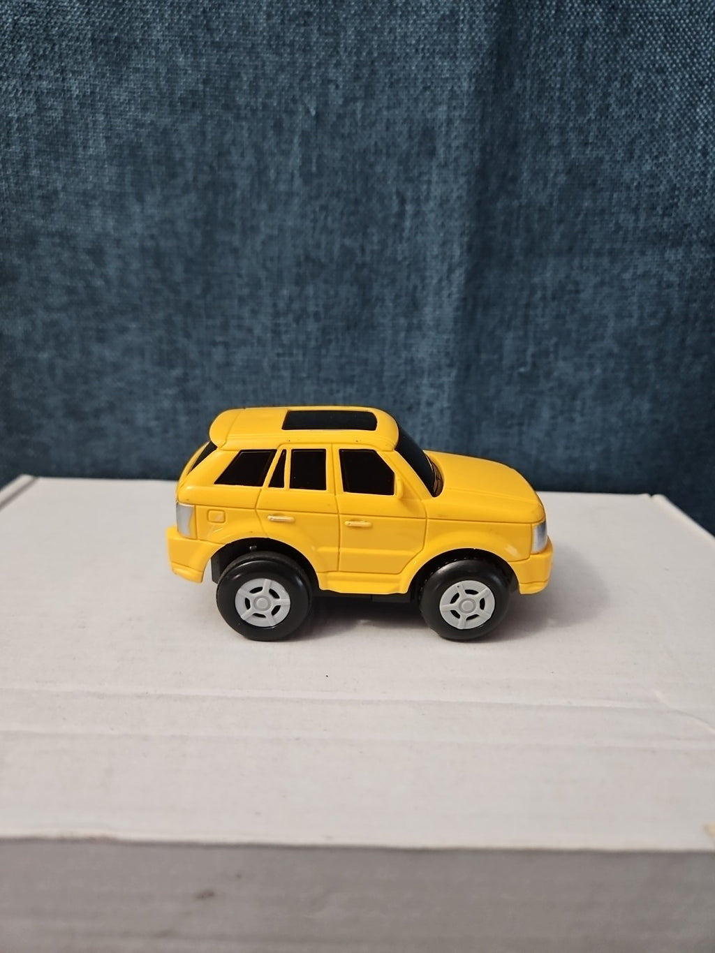 Motorized Yellow SUV Toy Car | Battery Operated Range Rover Style | 3" Vehicle