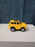 Motorized Yellow SUV Toy Car | Battery Operated Range Rover Style | 3" Vehicle