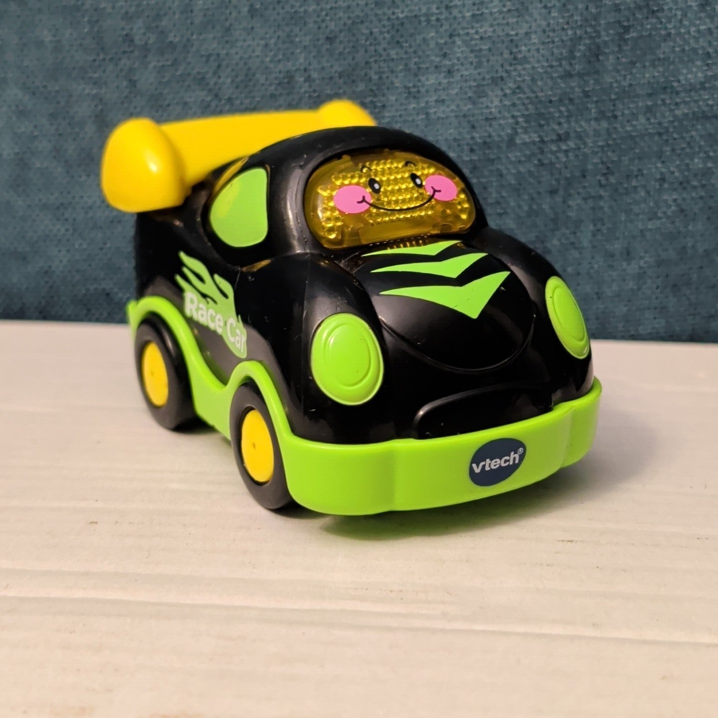 VTech Go! Go! Smart Wheels Race Car | Black & Green | Lights & Sounds SmartPoint