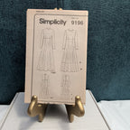 Simplicity 9196 Sewing Pattern Dress Raised Empire Waist Size 6-10 UNCUT Vtg 90s