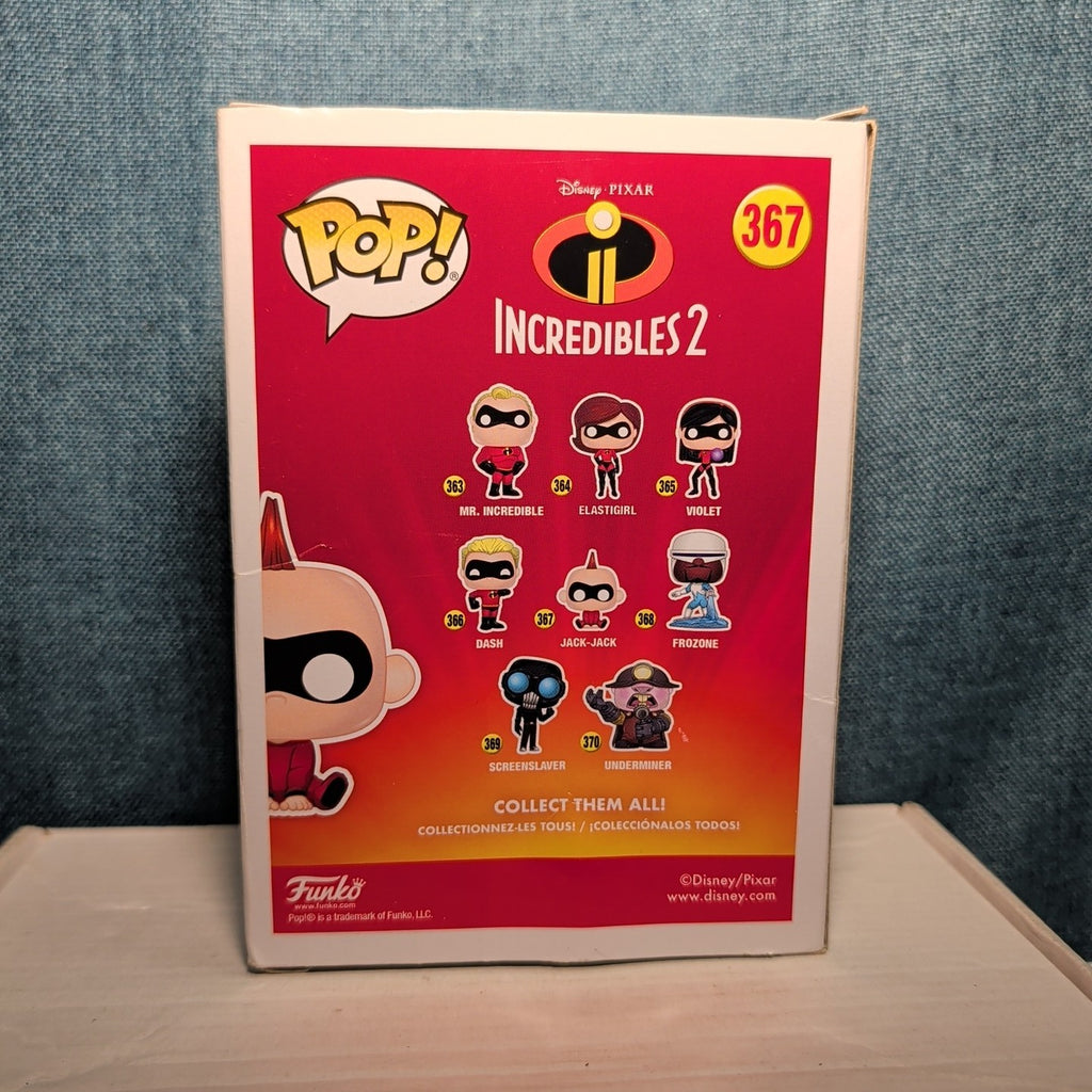 Funko Pop Jack-Jack Incredibles 2 #367 Disney Pixar Figure in Box With Protector