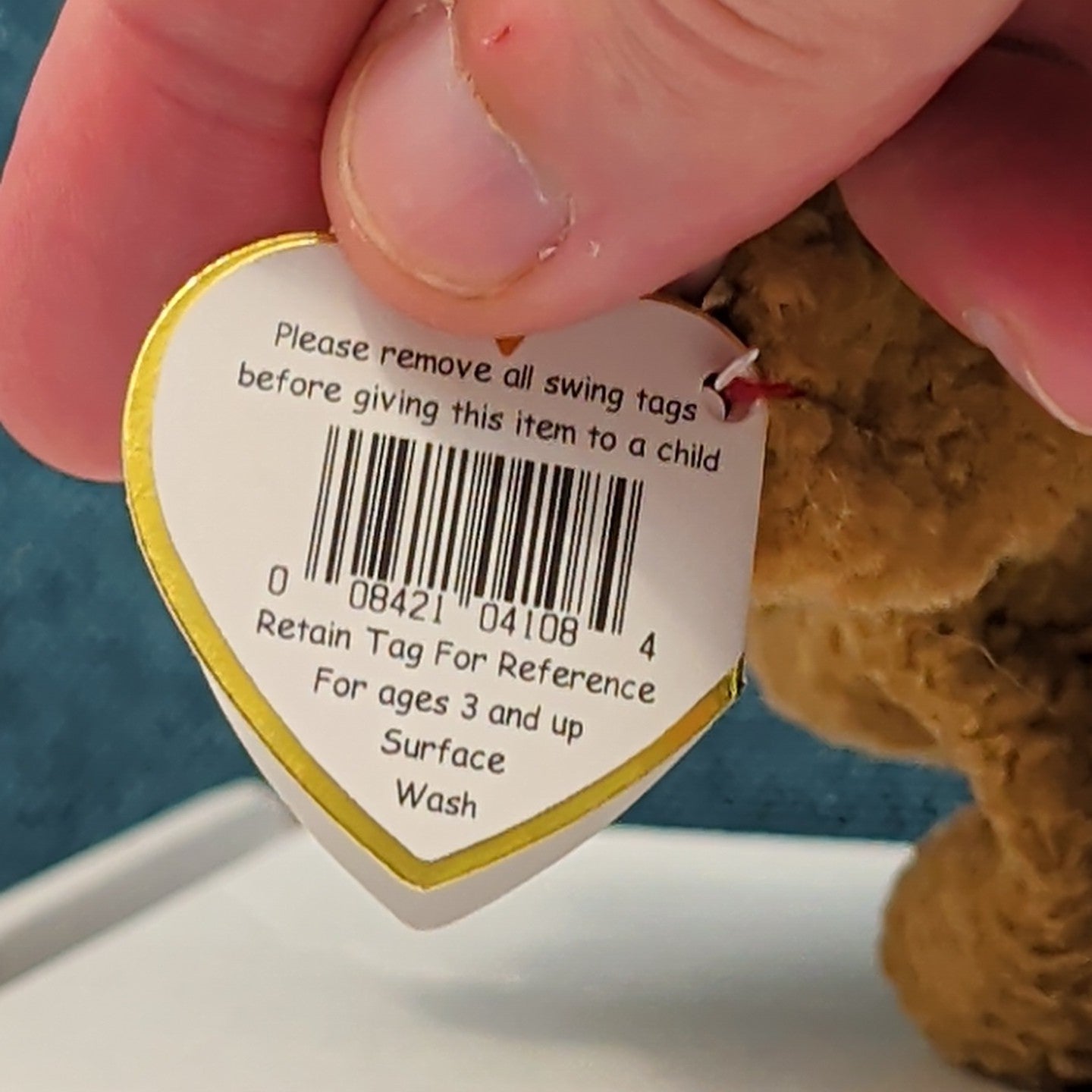 TY Beanie Baby TUFFY Terrier Dog 1996 | MWMT Mint Tags | Fareham Hants Star 6.5"