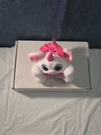 ZURU Rainbocorn Puppycorn Penny the Pug 5" Plush White Pink Bow Glitter Horn