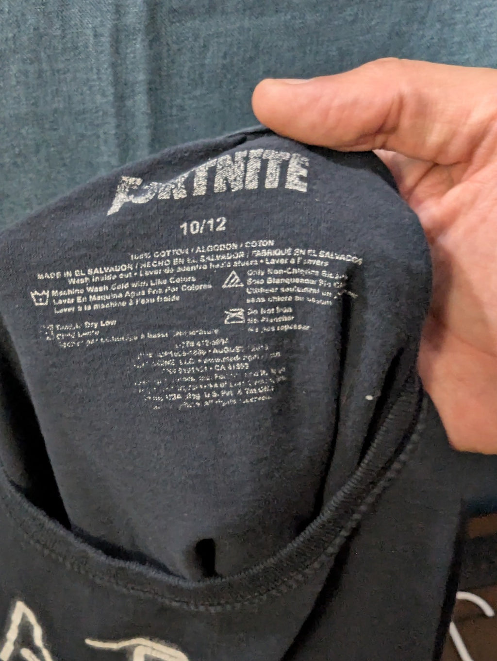 Set Of 2 Fortnite Boys T-Shirts Size L (10-12) Black Graphic Tees Gamer Shirts