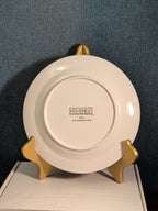 Home Essentials China Salad Plate White with Gold Rim Elegant Replacement