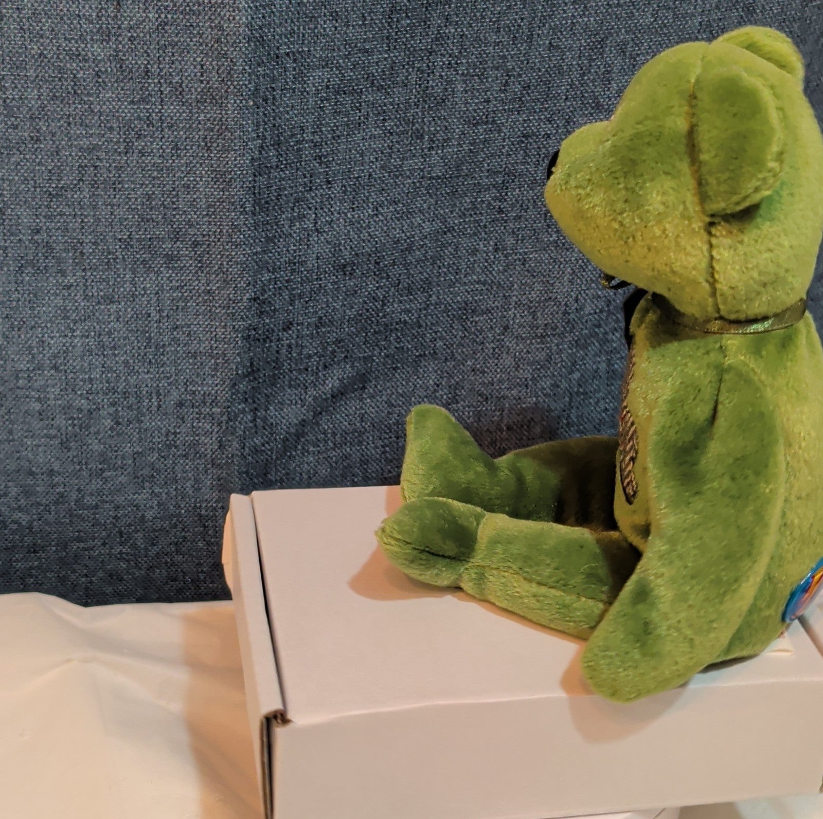 Ty Beanie Baby 2.0 Luckier the Irish Bear Green Shamrock 8" Plush