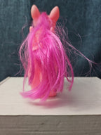 Pink Pegasus Pony Toy | 4.5"  MLP Style "Fakie" Figure | Magenta Hair