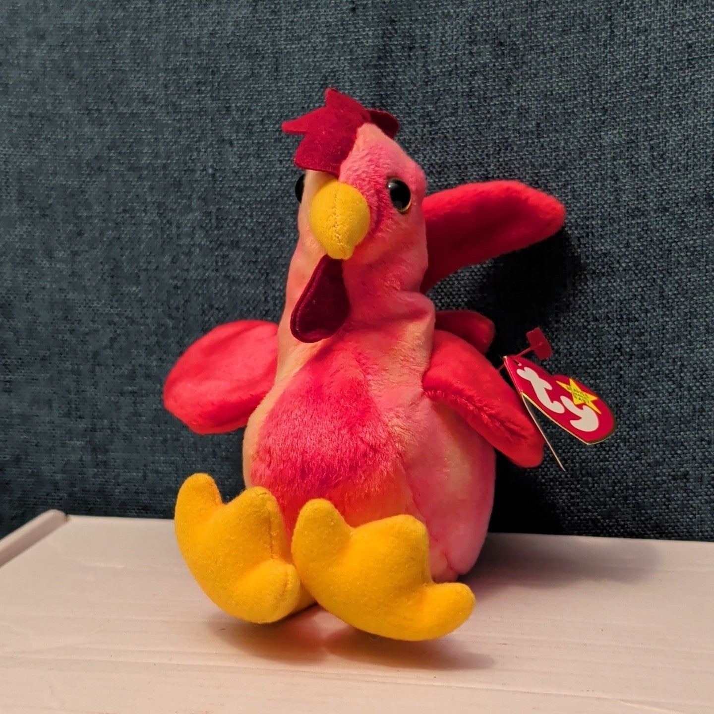 TY Beanie Baby STRUT the Rooster 1996 | MWMT Mint Tags | Fareham Hants Error