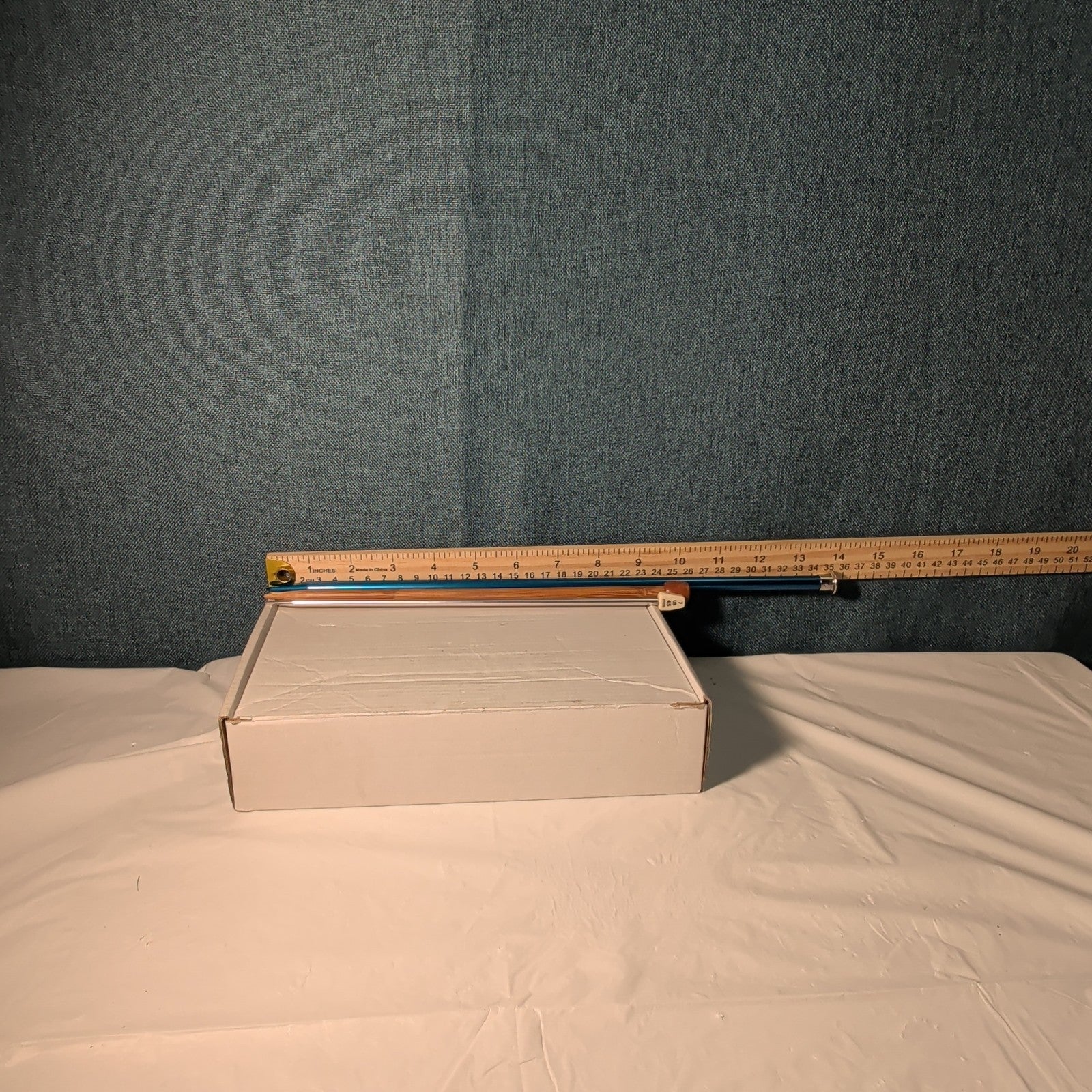 Boye Size 5 Aluminum Knitting Needle 14 Inch Single Point Teal Blue 6328 Vintage