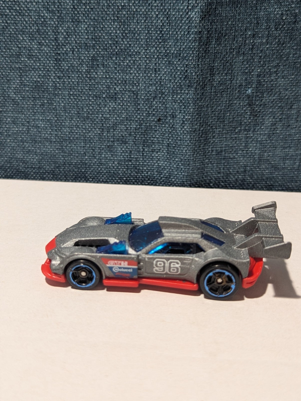 Hot Wheels GT HUNTER 2014 First Edition Night Burnerz #96 Silver Loose | Good