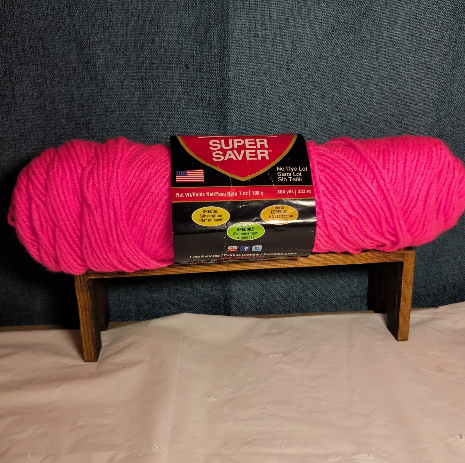 Red Heart Super Saver Pretty N Pink Yarn 7oz Acrylic Worsted