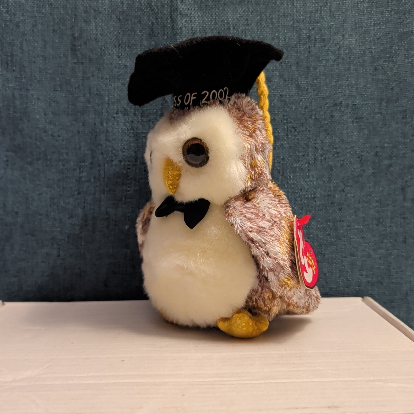 Ty Beanie Baby Smarter Owl Graduation 2002 Retired Mint Plush With Tag