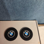 BMW Cup Holder Coasters Silicone Black Blue Auto Accessory