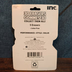 Inc 3D Dinosaur Erasers Set 5-Pack Latex-Free Kids