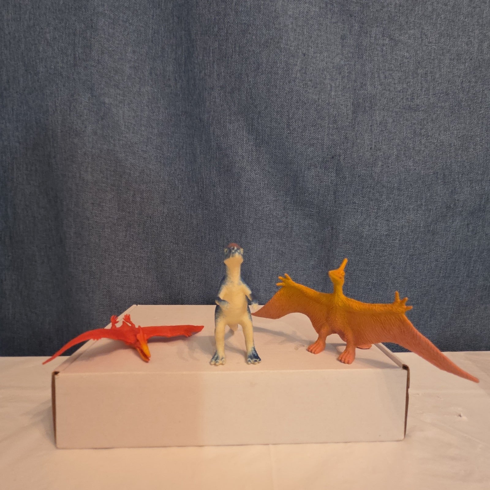 Dinosaur Toy Figures Lot of 13 T-Rex Triceratops Stegosaurus Plastic Play Set