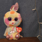 Ty Beanie Boos Bloomy Pastel Bunny Plush 6" Glitter Eyes Easter Bunny