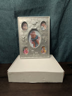 Special Moments "My First Year" Baby Photo Frame | Silver Tone Metal Collage |