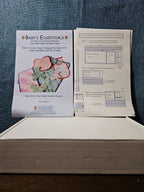 The Frayed Edge Baby's Essentials Pattern BE-4201 | Rag Quilt Flannel Bib Lovey