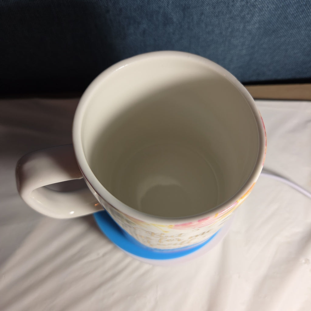 Mary Square Hope Mug Floral Ceramic Cup