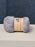 ThinkThings Milk Cotton Yarn | Soft Silver Grey 50g Skein Anti-Pilling