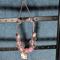 Hello Kitty Charm Bracelet Pink Rhinestone Y2K Kawaii
