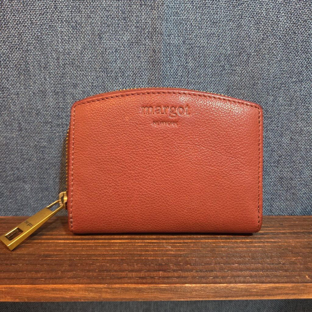 Margot New York Gina Compact Wallet Brandy Leather Boho