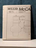 McCall's M5339 Diaper Bag Pattern 2007 Tote Changing Mat Bottle Bag UNCUT Kit