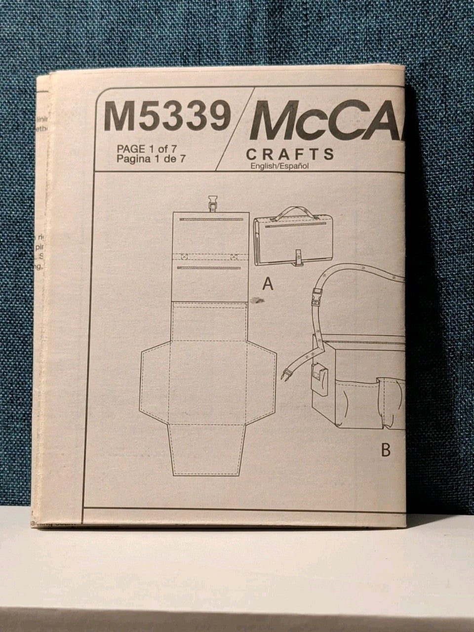 McCall's M5339 Diaper Bag Pattern 2007 Tote Changing Mat Bottle Bag UNCUT Kit