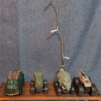 Lot Of 7 Dinosaur Monster Trucks, Vehicles Plastic