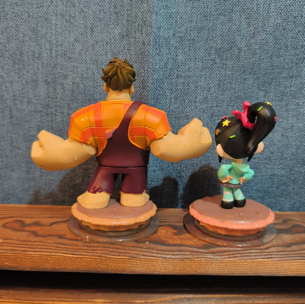 Disney Infinity Wreck It Ralph Vanellope 2 Figure Lot PVC Loose