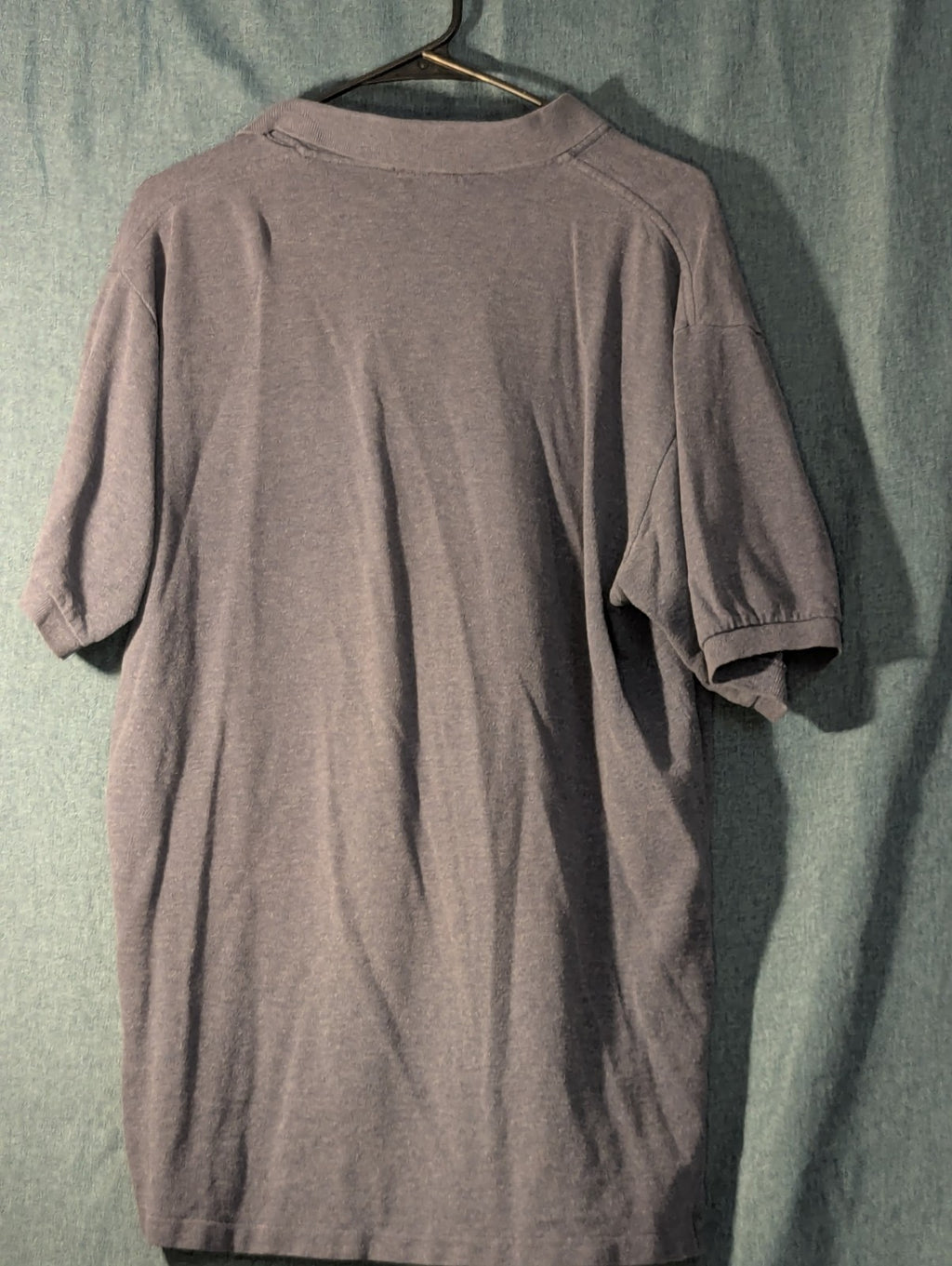 Vintage 90s Polo Ralph Lauren Shirt Men's Large Gray Red Pony Logo Cotton