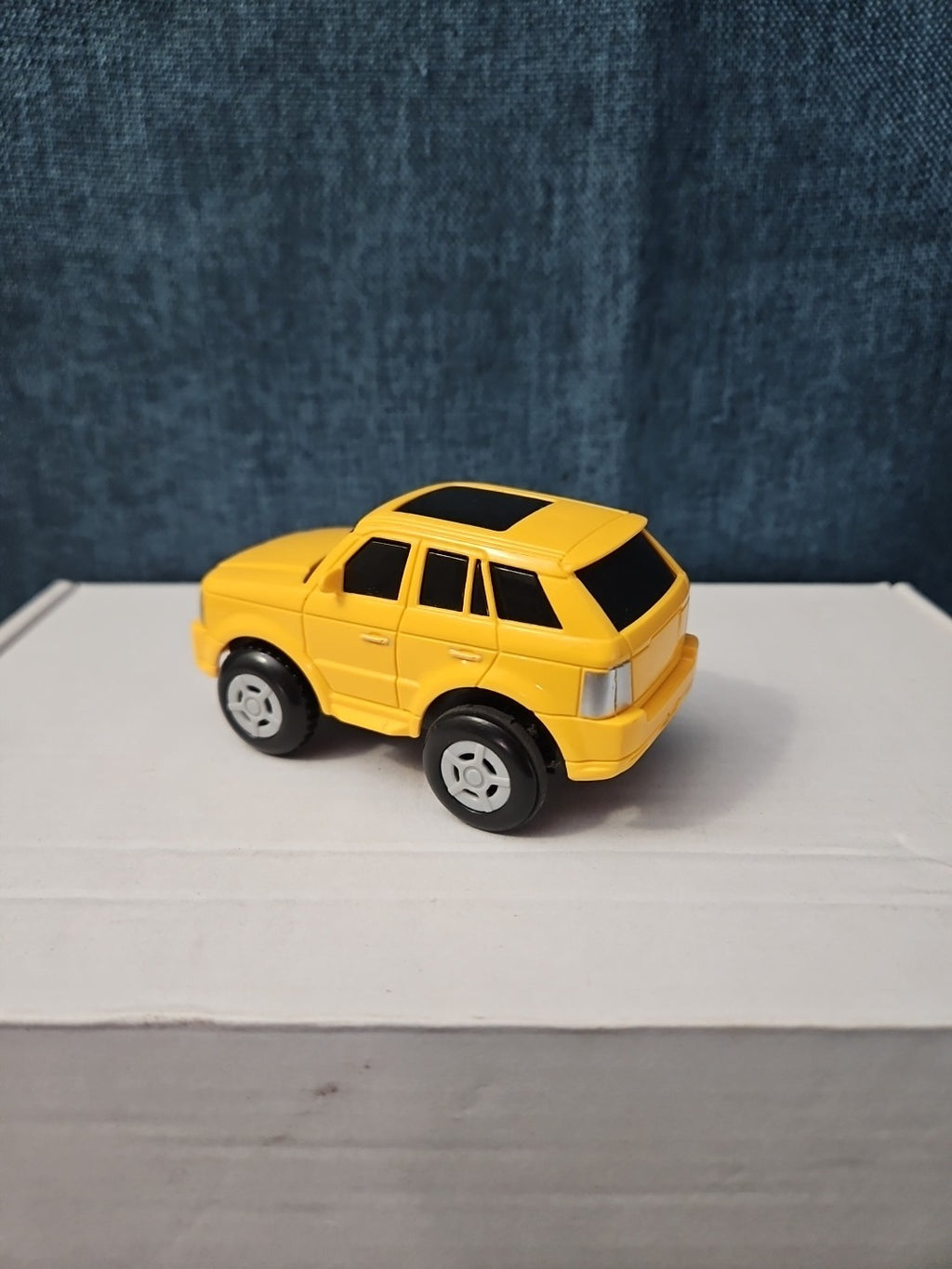 Motorized Yellow SUV Toy Car | Battery Operated Range Rover Style | 3" Vehicle