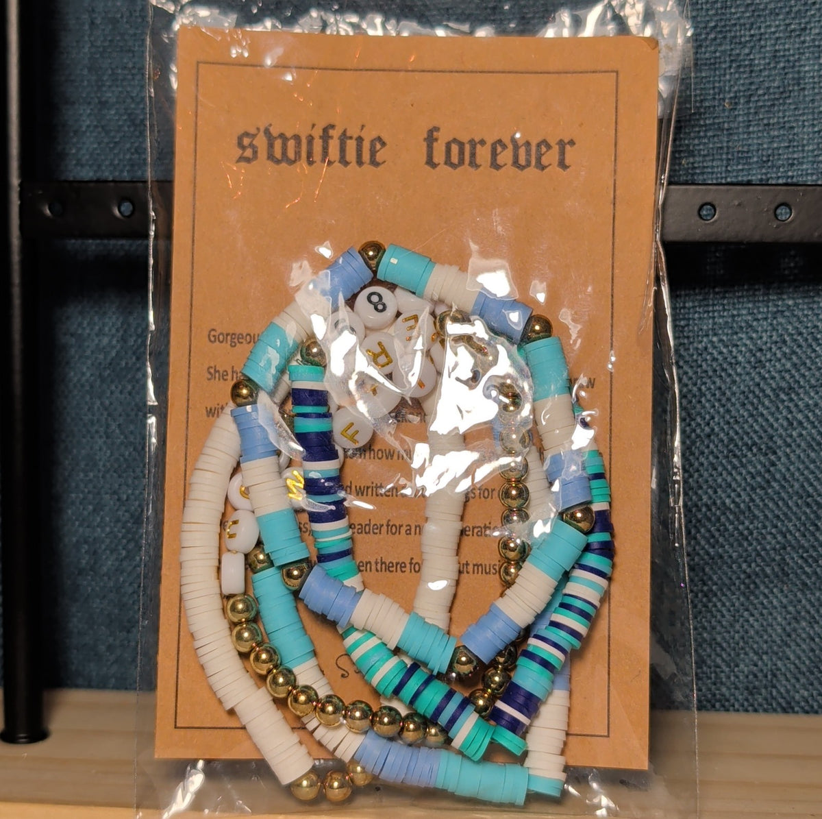 Swiftie Forever 5-Piece Beaded Bracelet Set Eras Tour Y2K NWT