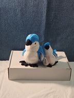 Ty Beanie Baby Rocket the Blue Jay Set Standard & Teenie Beanie 1998 NWT Bird