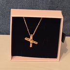 Pixie The Penguin Letter X Necklace Rose Gold Tone Puffy Coquette NIB